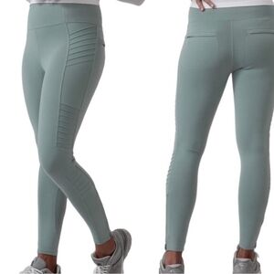 Athleta  Delancey Moto Tight Leggings - Size Small, Sage Green